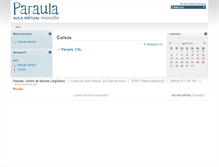 Tablet Screenshot of moodle.paraula.cat